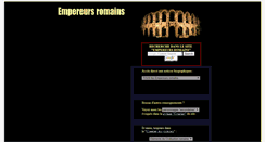 Desktop Screenshot of empereurs-romains.net