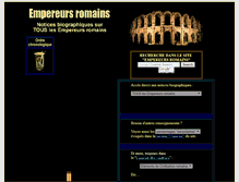 Tablet Screenshot of empereurs-romains.net